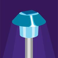 Floor lamp icon, flat style vector