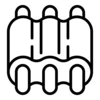 Fresh meat icon outline vector. Pork lamb vector