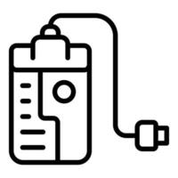 Online handy powerbank icon outline vector. Power charger vector