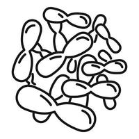 Bacteria probiotic icon outline vector. Gut prebiotic vector