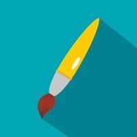 Drawing brush icon, flat style vector