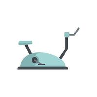 Exercise bike icon flat isolated vector