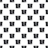 Cardboard box pattern, simple style vector