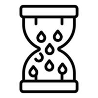 Menopause hourglass icon outline vector. Woman hormone vector