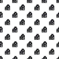 Jam jars pattern, simple style vector