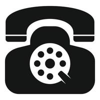 Telephone icon simple vector. Business online vector