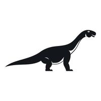 Titanosaurus dinosaur icon, simple style vector