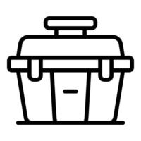 Closed tool box icon outline vector. Home construction vector