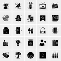 25 iconos de negocios universales vector ilustración de icono creativo para usar en proyectos relacionados con la web y dispositivos móviles