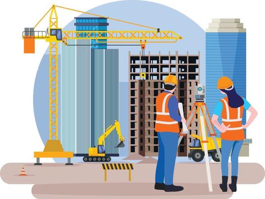 Construction real estate building project
