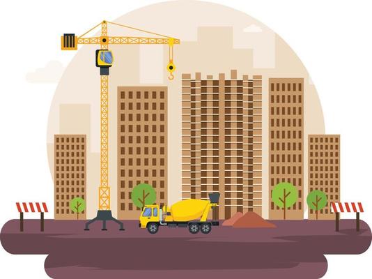 Construction real estate building project
