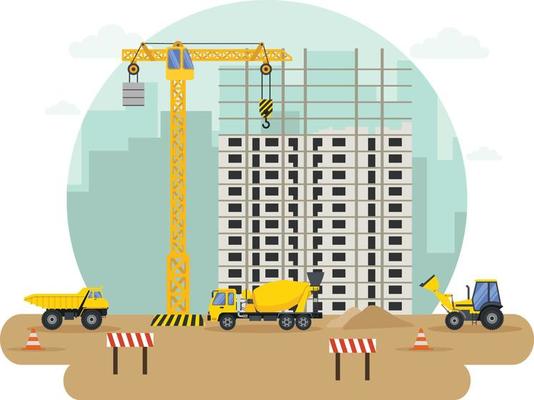 Construction real estate building project
