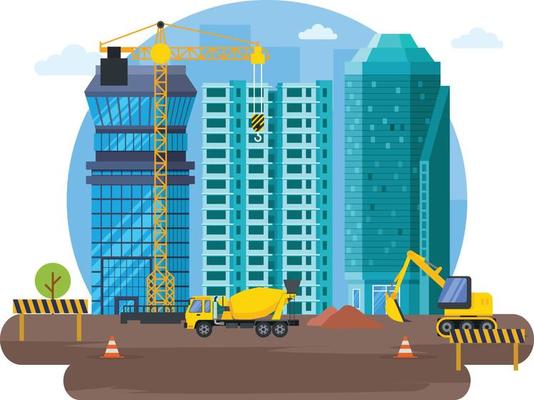 Construction real estate building project