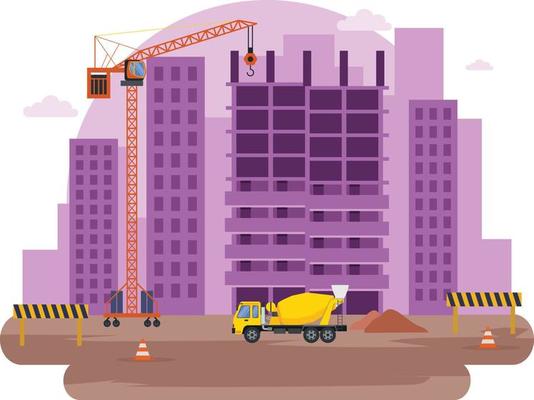 Construction real estate building project