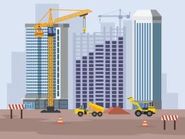 Construction real estate building project vector