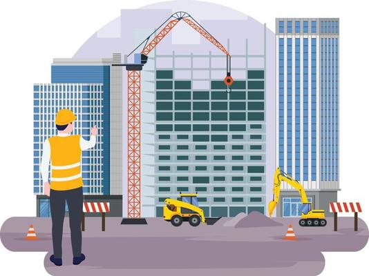 Construction real estate building project