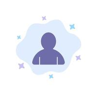 Account Avatar User Blue Icon on Abstract Cloud Background vector