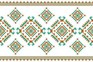 Carpet tribal pattern art. Geometric ethnic seamless pattern traditional. American, Mexican style. vector