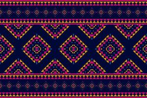 arte de patrón tribal étnico de alfombras. patrón geométrico étnico sin costuras en tribal. estilo mexicano vector