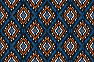 hermoso arte de patrón tribal étnico. patrón sin fisuras de ikat étnico. estilo americano y mexicano. vector