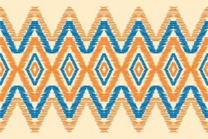 Carpet ethnic tribal pattern art. Ethnic ikat seamless pattern. American, Mexican style. vector