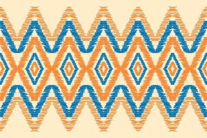 Carpet ethnic tribal pattern art. Ethnic ikat seamless pattern. American, Mexican style. vector