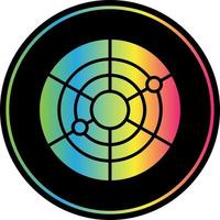 Radar Pie Chart Vector Icon Design