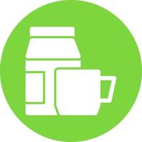 Coffee Milk Vector Icon Design