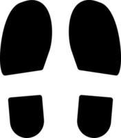 diseño de icono de vector de huellas de zapatos