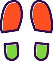 Shoe Prints Vector Icon Design