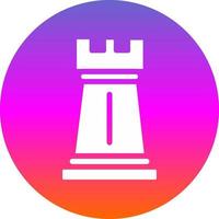 Chess Rook Vector Icon Design