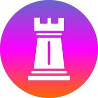 diseño de icono de vector de torre de ajedrez