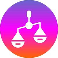 Balance Scale Left Vector Icon Design