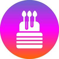 diseño de icono de vector de pastel de cumpleaños