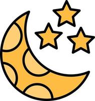 Night Creative Icon Design vector