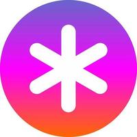 Asterisk Vector Icon Design