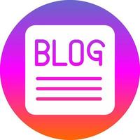 diseño de icono de vector de blog