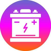 Car Battery Vector Icon Design