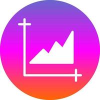 Chart Area Vector Icon Design