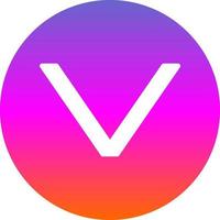 Angle Down Vector Icon Design