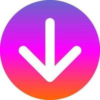Arrow Down Vector Icon Design