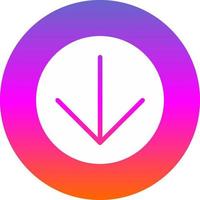 Arrow Circle Down Vector Icon Design