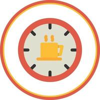 diseño de icono de vector de tiempo de café