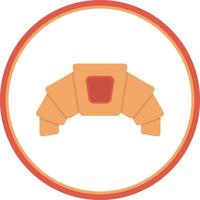 diseño de icono de vector de croissant