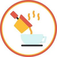 Pour Coffee Vector Icon Design