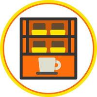 Cafe Showcase Vector Icon Design