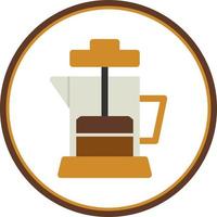 Coffee Press Vector Icon Design