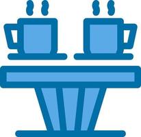 diseño de icono de vector de mesa de café