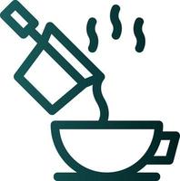 Pour Coffee Vector Icon Design