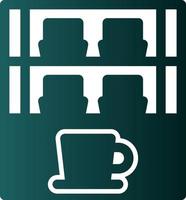 Cafe Showcase Vector Icon Design